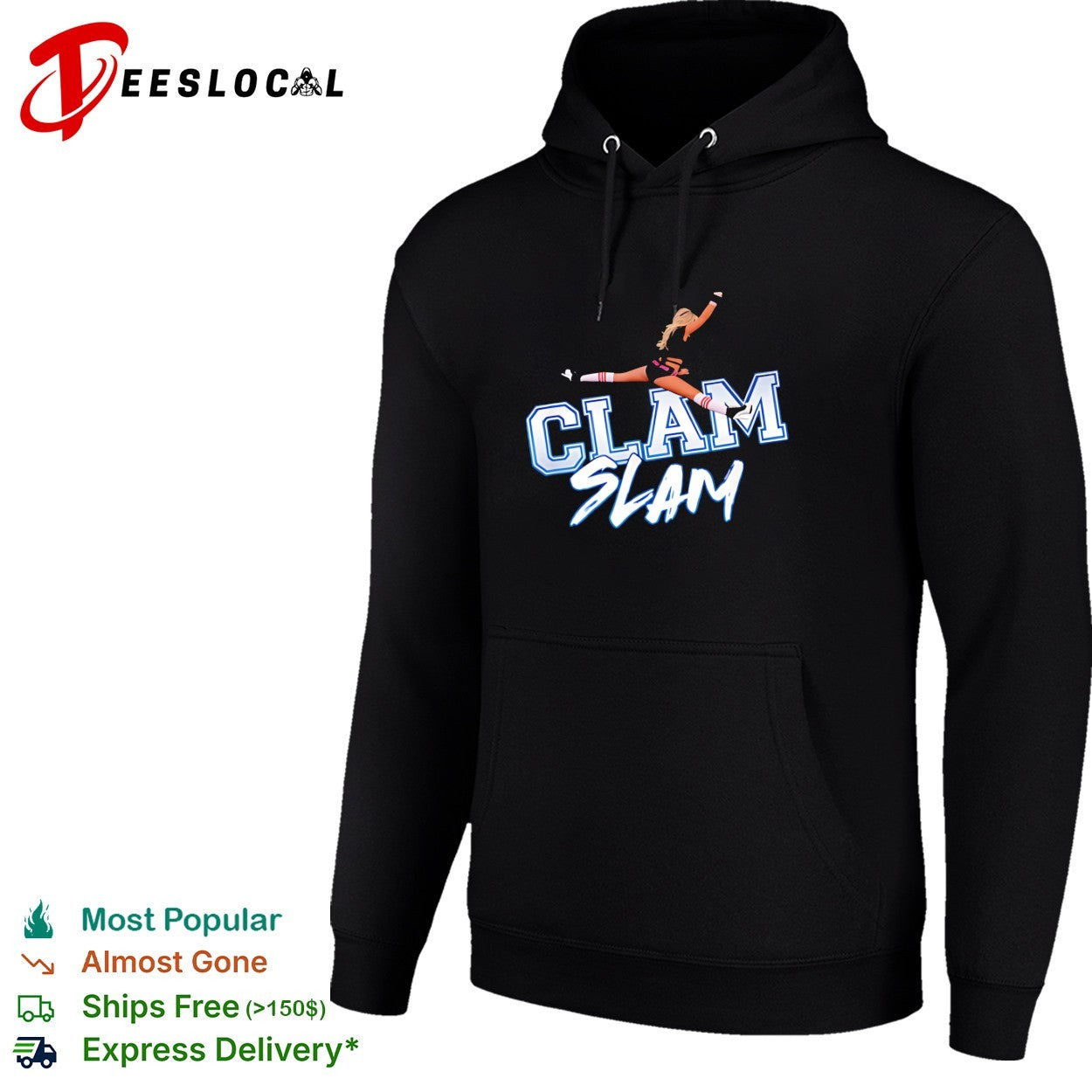 Clam slam cheerleader shirt