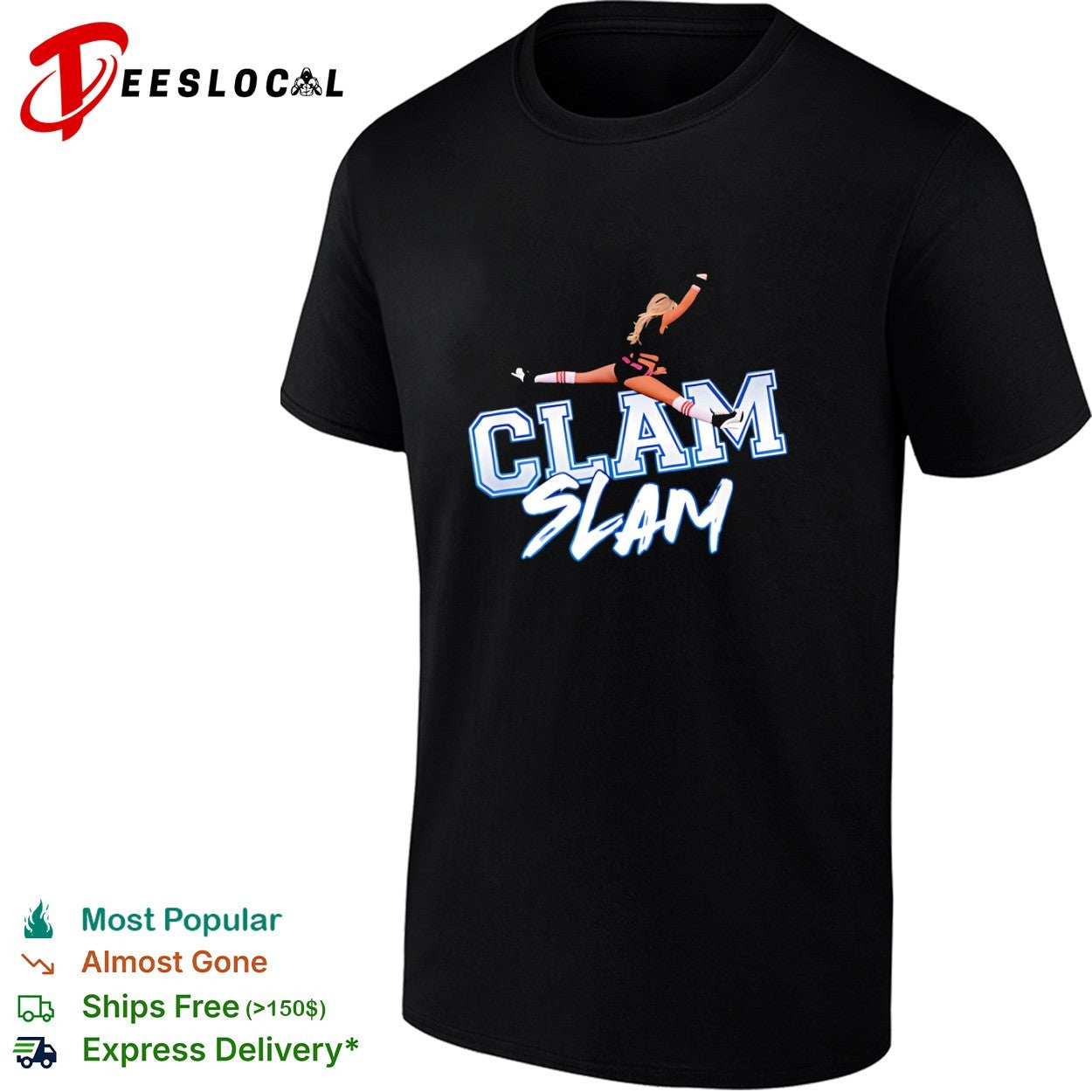 Clam slam cheerleader shirt
