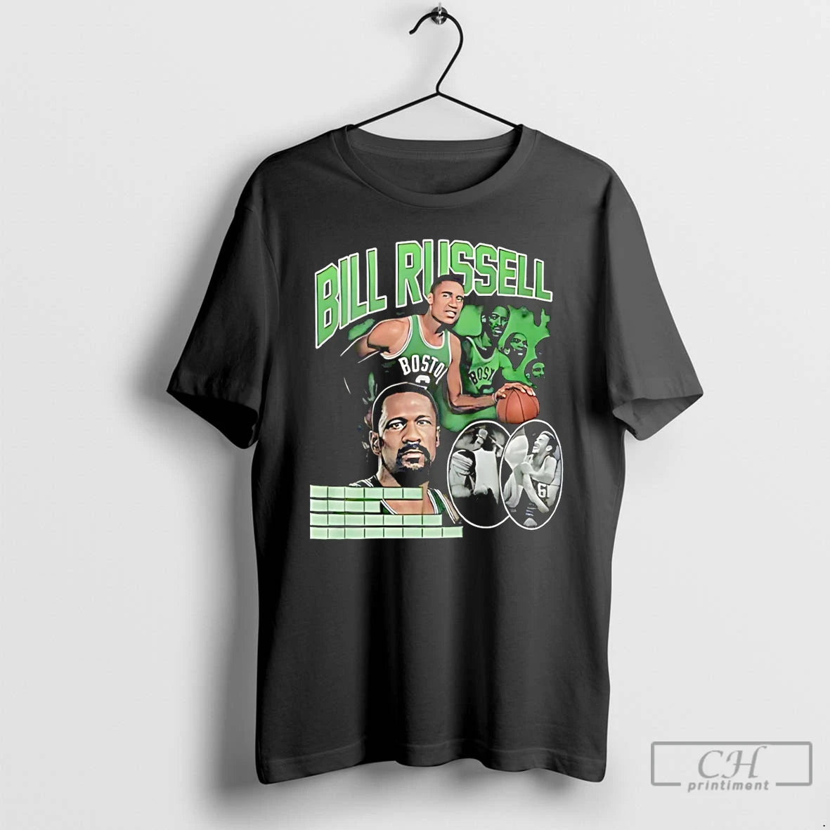 Classic 2025 Christian Gonzalez Wearing Bill Russell 2 Sided T Shirts Hoodie Longsleeve