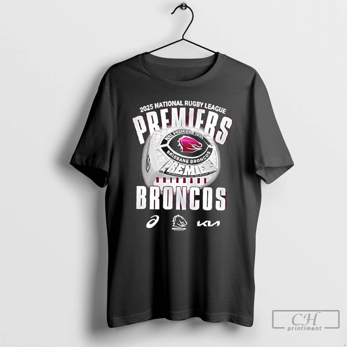 Classic 2025 National Rugby League Premiers Brisbane Broncos T Shirts Hoodie Longsleeve