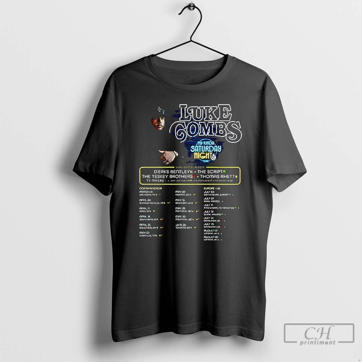 Classic 2026 Luke Combs My Kinda Saturday Night Tour T-Shirts, Hoodie, Sweatshirt | RetroVerseTees.com