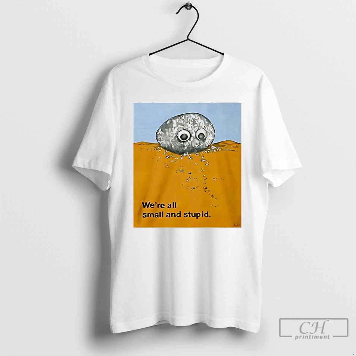 Classic Alex Rochon Wearing Were All Small And Stupid T-Shirts, Hoodie, Sweatshirt | RetroVerseTees.com