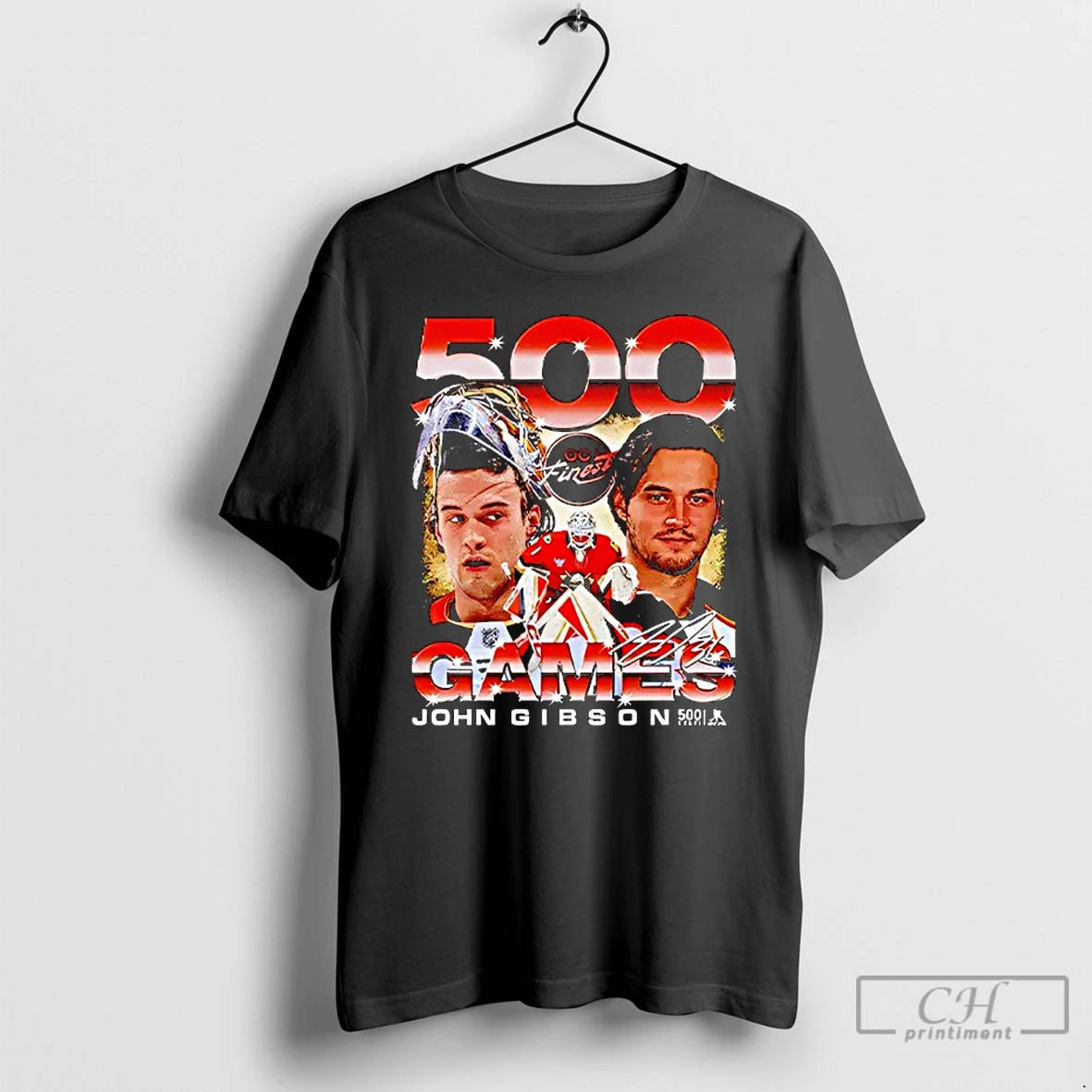Classic Anaheim Ducks John Gibson 500 Games T-Shirts, Hoodie, Sweatshirt | RetroVerseTees.com
