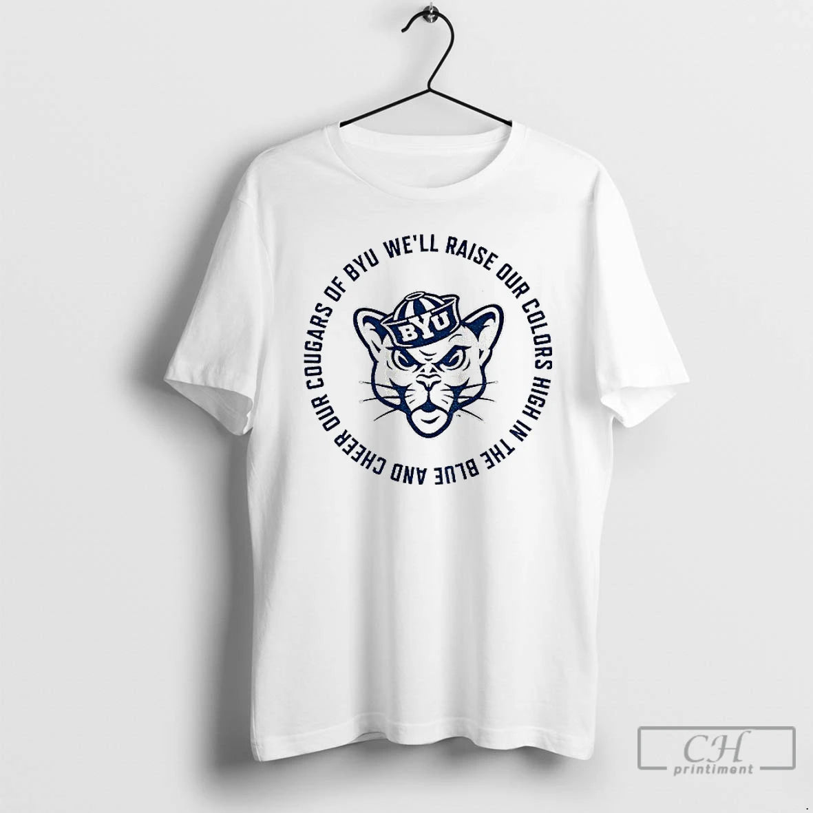 Classic Byu Cougars Basketball Fight Song Well Raise Our Colors High In The Blue And T-Shirts, Hoodie, Sweatshirt