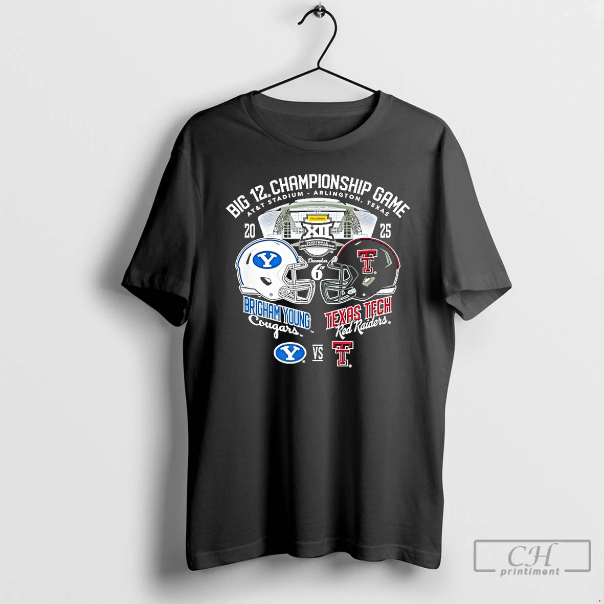 Classic Byu Vs Texas Tech Big 12 Championship 2025 Football T-Shirts, Hoodie, Sweatshirt | RetroVerseTees.com