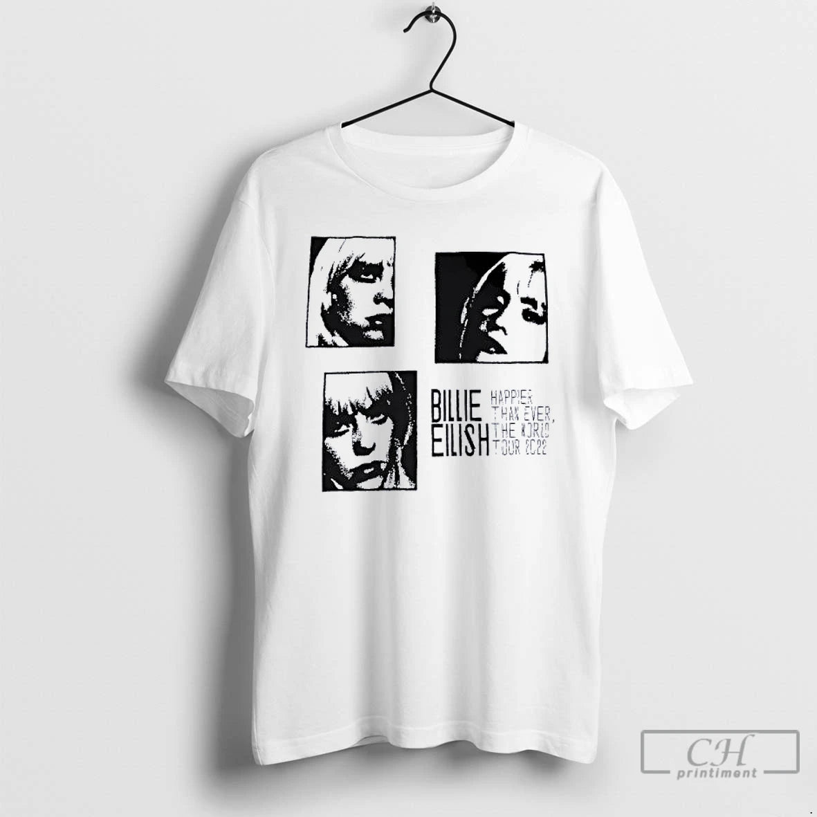 Classic Billie Eilish Happier Than Ever The World Tour 2022 T-Shirts, Hoodie, Sweatshirt | RetroVerseTees.com