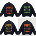 Classic Black Football Sweatshirt - Retro Style for All Team Fans T-Shirts, Hoodie | RetroVerseTees.com