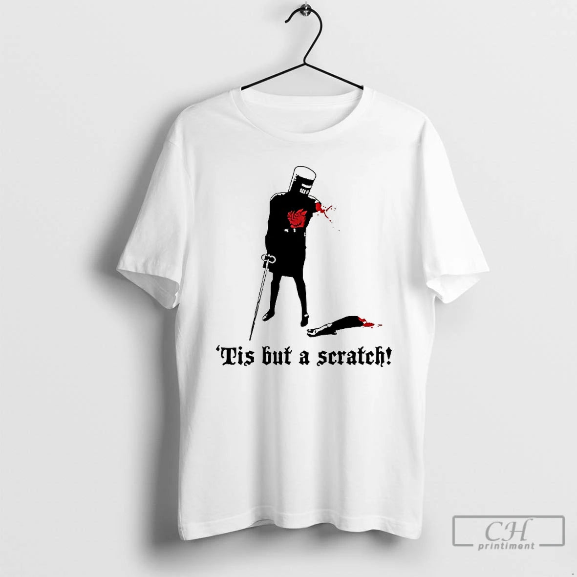 Classic Black Knight Monty Python Tis But A Scratch T-Shirts, Hoodie, Sweatshirt | RetroVerseTees.com