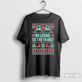 Classic Brett Eldredge Wearing Welcome To The Family Christmas Ugly T-Shirts, Hoodie, Sweatshirt | RetroVerseTees.com