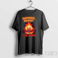 Classic Calcifer Emotional Support Fire Demon Howls Moving Castle Anime T-Shirts, Hoodie, Sweatshirt | RetroVerseTees.com