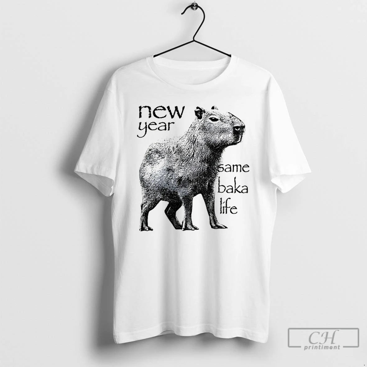 Classic Capybara New Year Same Baka Life Vintage T-Shirts, Hoodie, Sweatshirt | RetroVerseTees.com