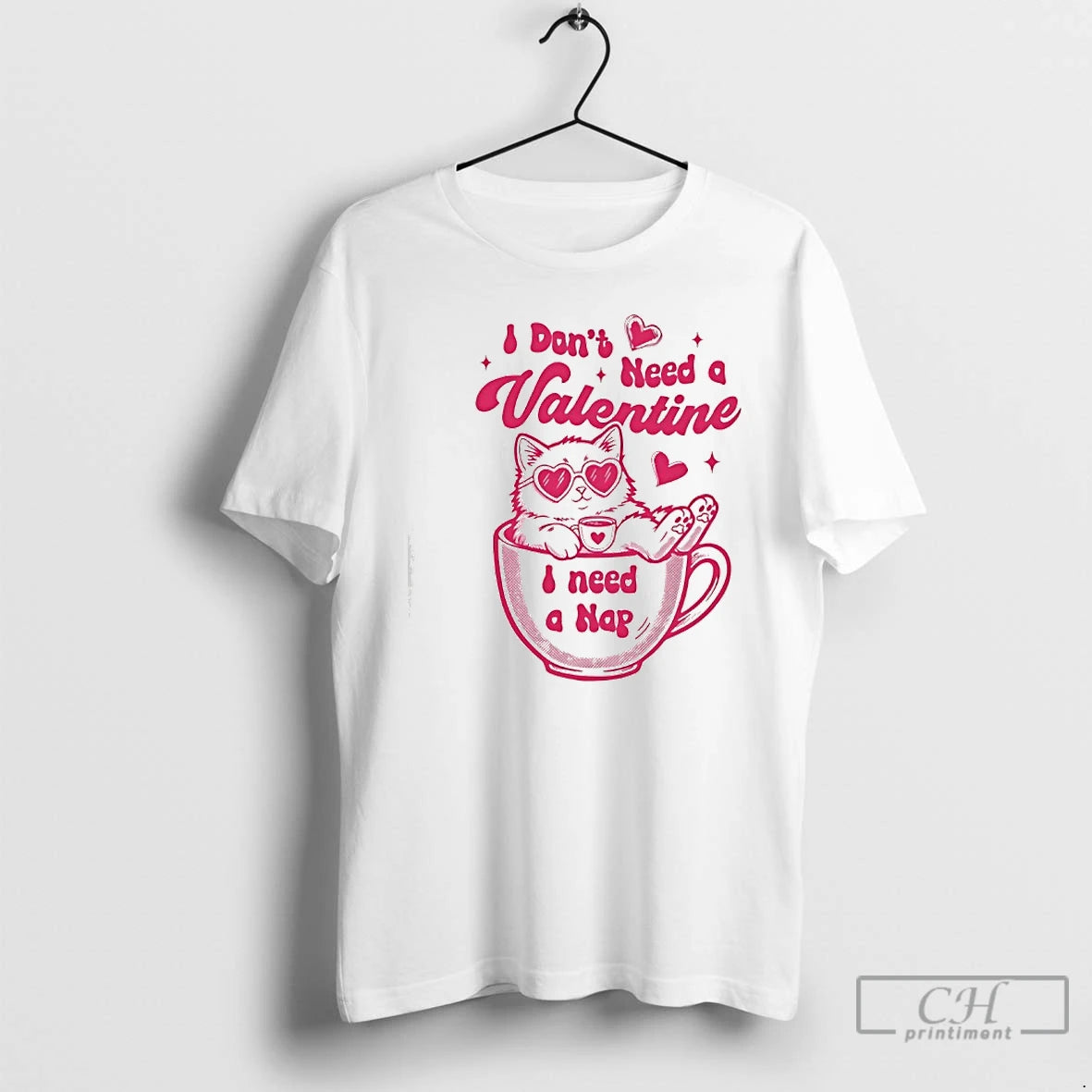 Classic Cat Lover I Dont Need Valentine I Need A Nap Funny T Shirts Sweater Hoodie, Sweatshirt | RetroVerseTees.com