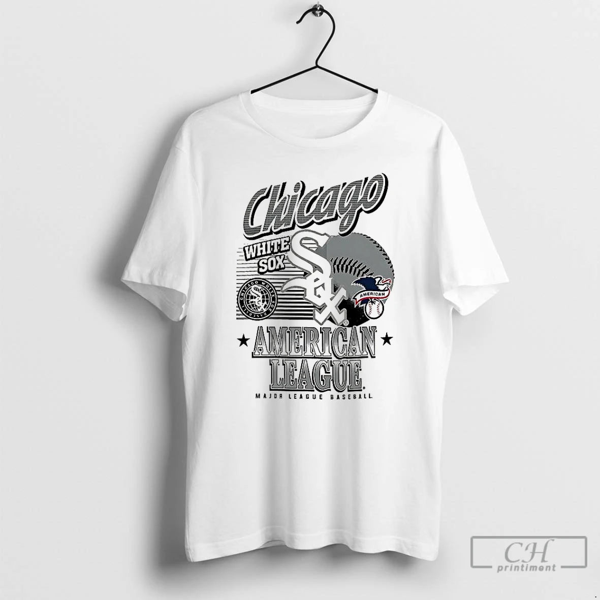 Classic Chicago White Sox Mlb American National League Logo Ball Retro T-Shirts, Hoodie, Sweatshirt | RetroVerseTees.com