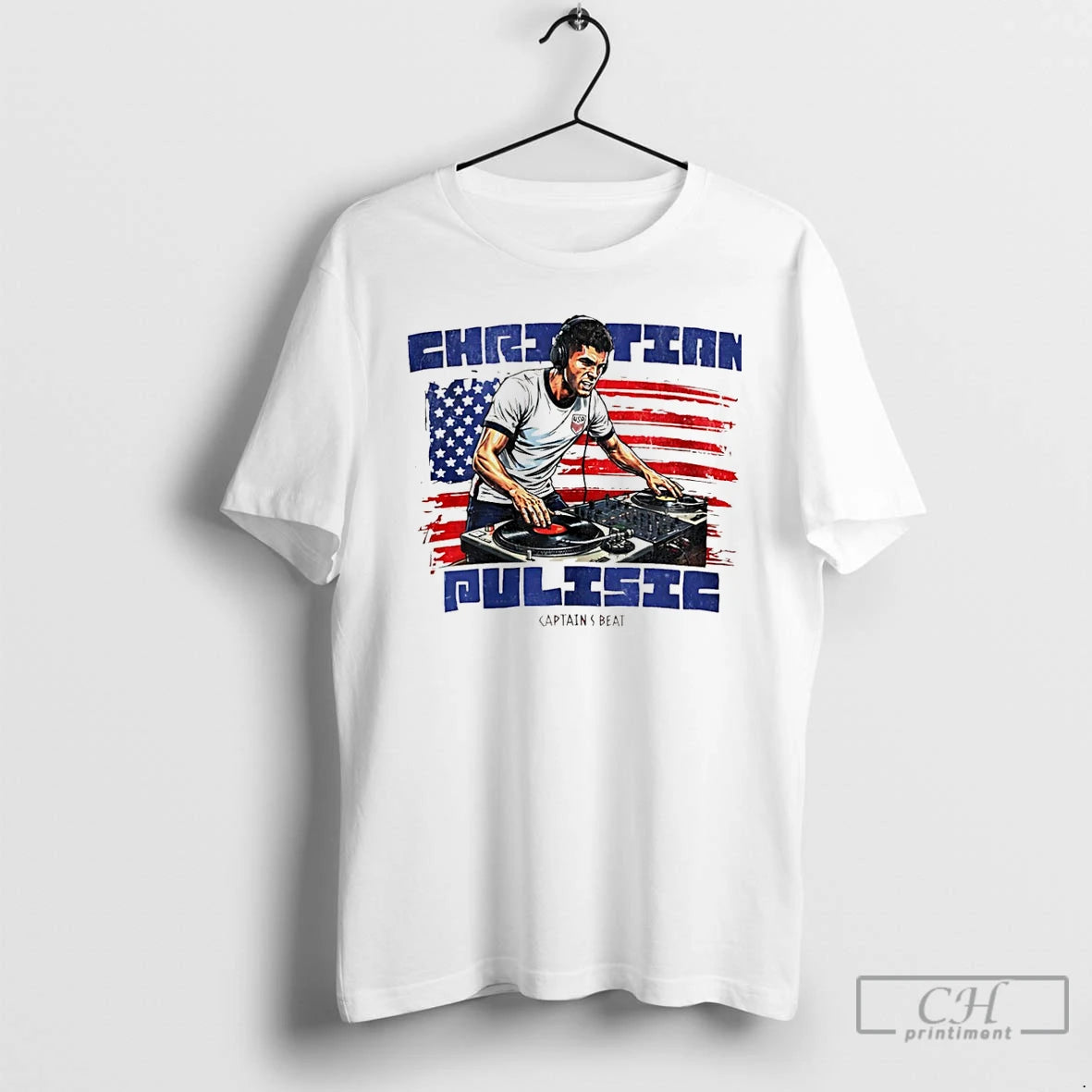 Classic Christian Pulisic Captains Beat Dj Christmas T-Shirts, Hoodie, Sweatshirt | RetroVerseTees.com