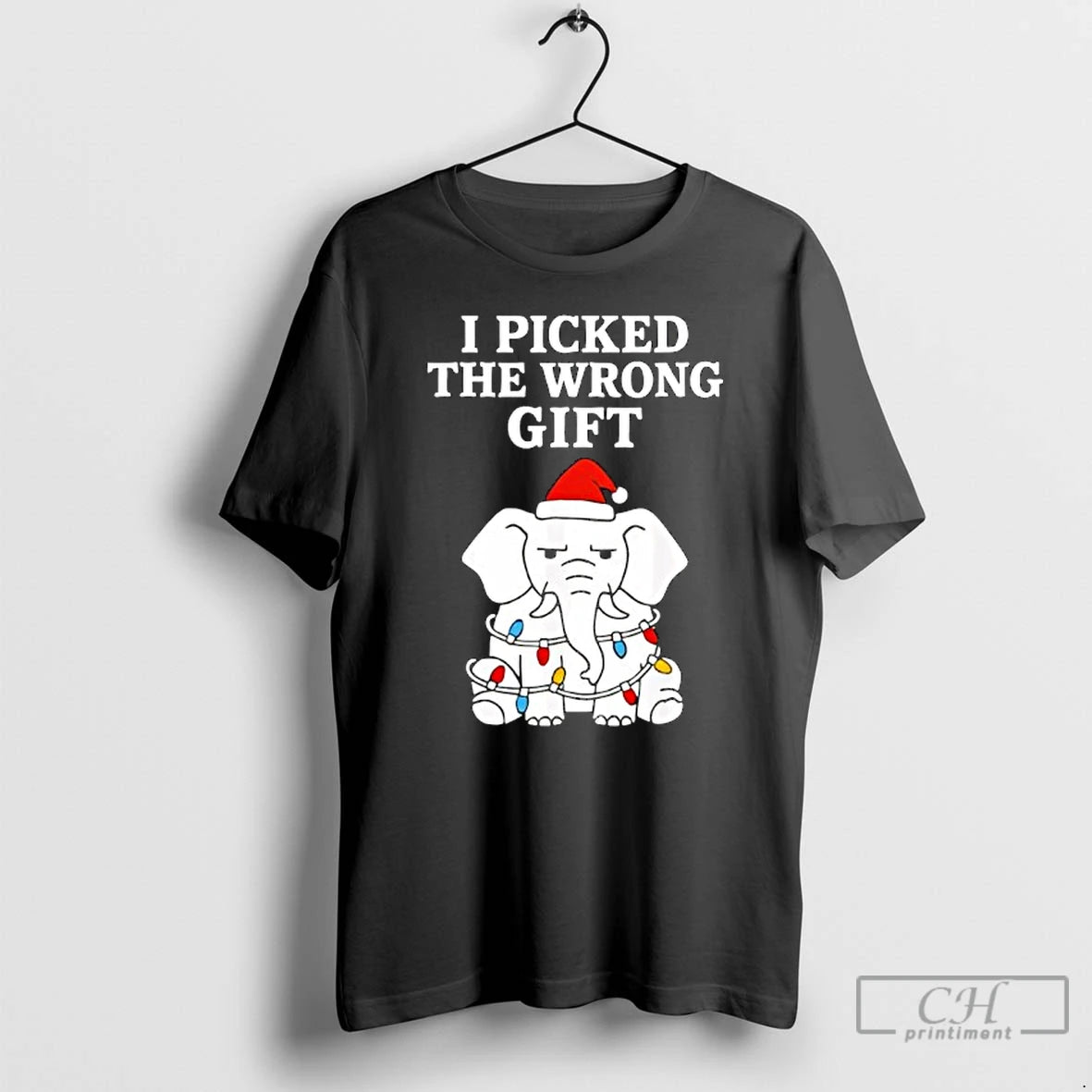 Classic Christmas Elephant I Picked The Wrong Gift T-Shirts, Hoodie, Sweatshirt | RetroVerseTees.com