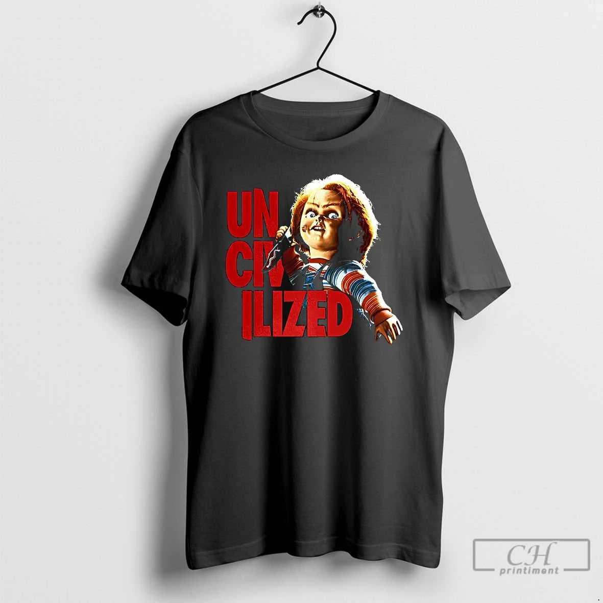 Classic Chucky Knife Childs Play Villain Horror Halloween T Shirts Hoodie Longsleeve
