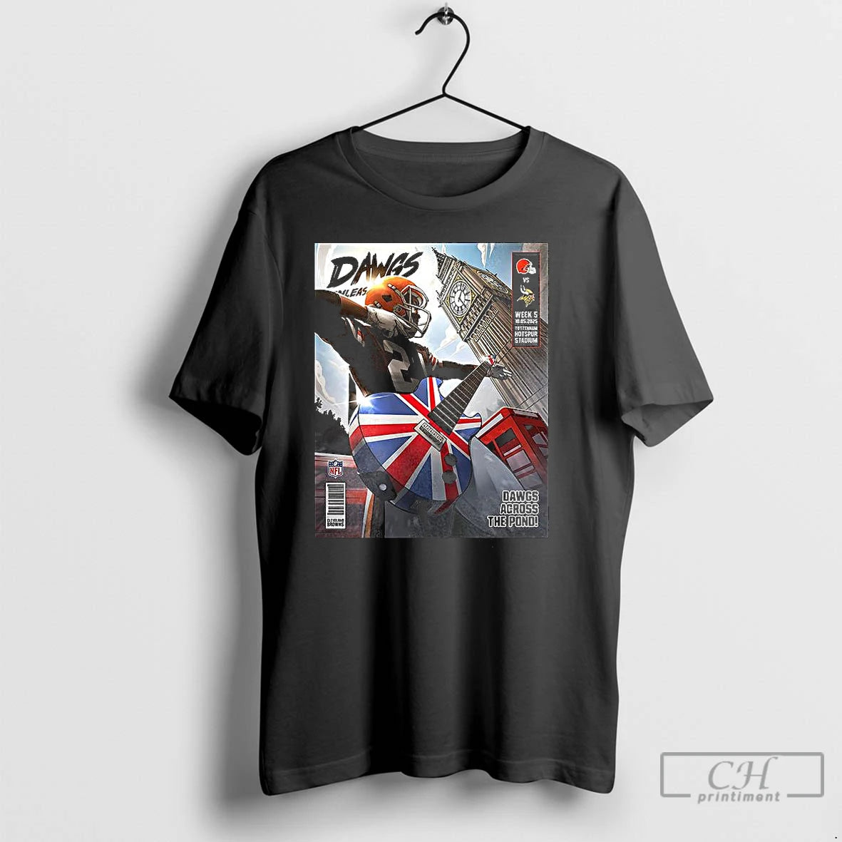 Classic Cleveland Browns Dawgs Across The Pond T Shirts Hoodie Longsleeve