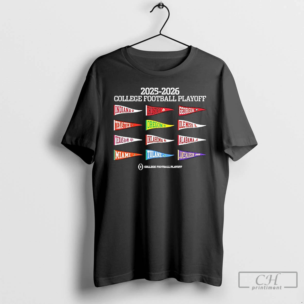 Classic College Football Playoff 2025 26 12 Team Pennant T-Shirts, Hoodie, Sweatshirt | RetroVerseTees.com