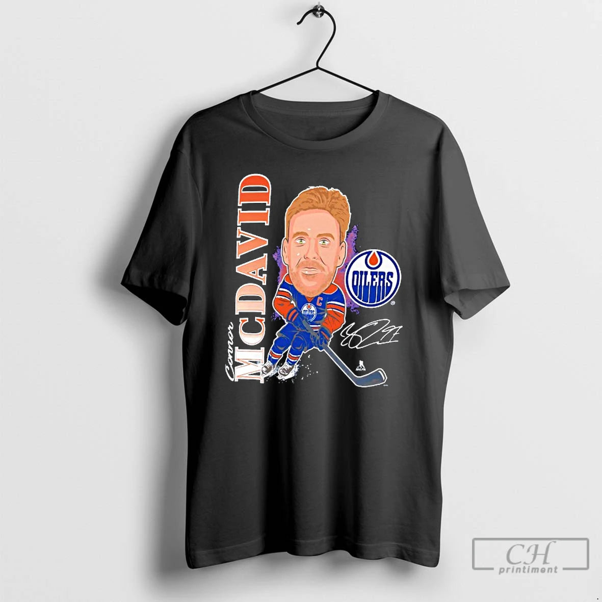 Classic Connor Mcdavid Edmonton Oilers Player Action Signature T-Shirts, Hoodie, Sweatshirt | RetroVerseTees.com