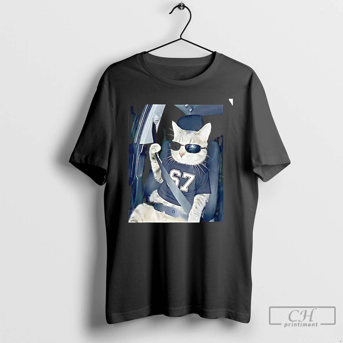 Classic Cool Cat Wearing Tee 6 7 And Sunglasses Buckle Up Meme T Shirts Sweater Hoodie, Sweatshirt | RetroVerseTees.com
