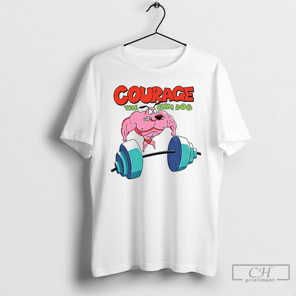 Classic Courage The Cowardly Dog Parody T-Shirts, Hoodie, Sweatshirt | RetroVerseTees.com