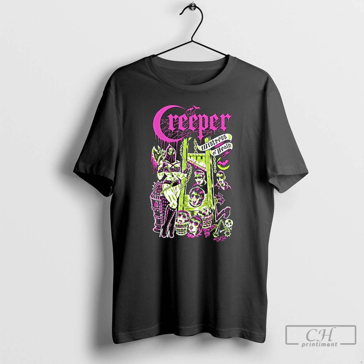 Classic Creeper Mistress Of Death Sol Rac T-Shirts, Hoodie, Sweatshirt | RetroVerseTees.com