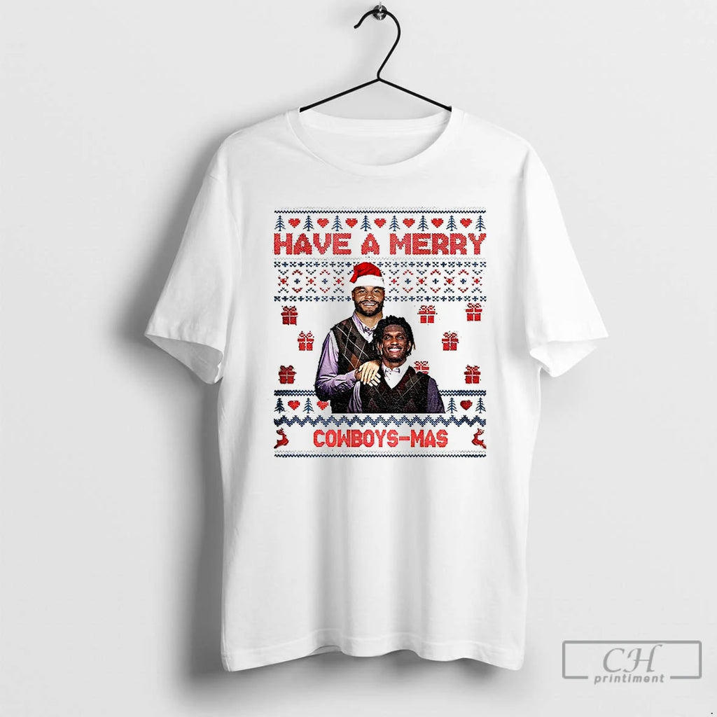 Classic Dak Prescott And Ceedee Lamb Dallas Cowboys Stepbrothers Have A Merry Cowboys Mas Christmas