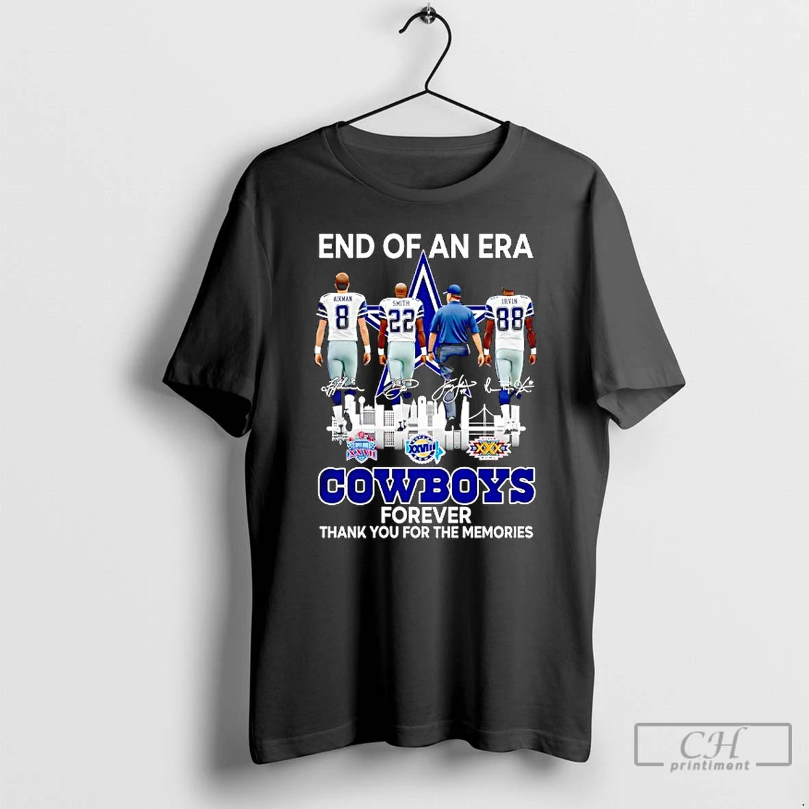 Classic Dallas Cowboys End Of An Era Forever Thank You For The Memories T Shirts Hoodie, Sweatshirt | RetroVerseTees.com