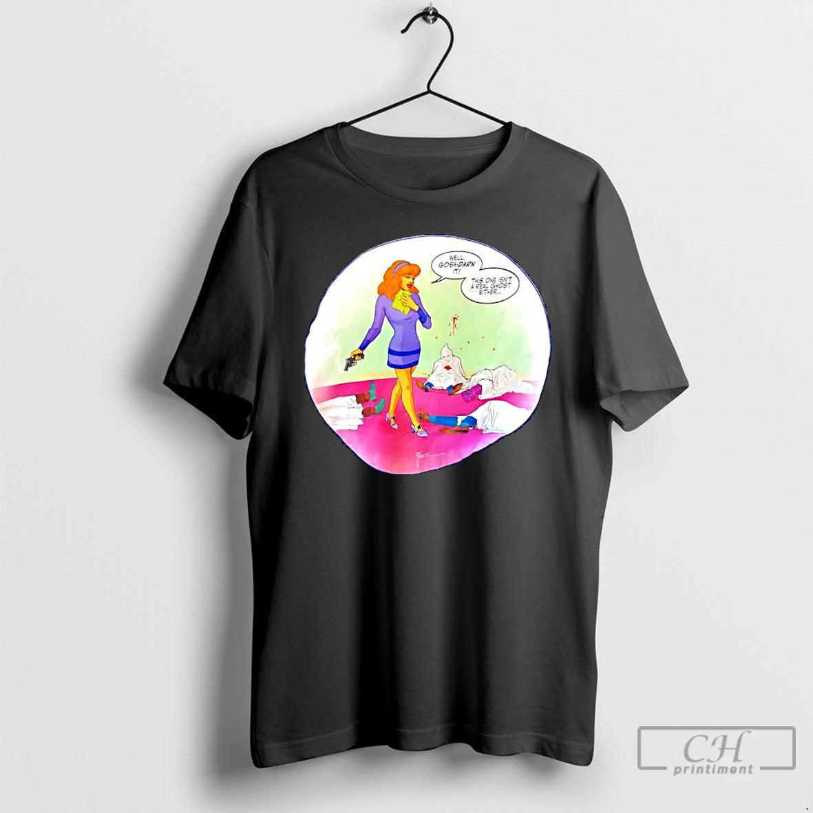 Classic Daphne Blake Standing Several Bodies Ku Klux Klan Robe T-Shirts, Hoodie, Sweatshirt | RetroVerseTees.com