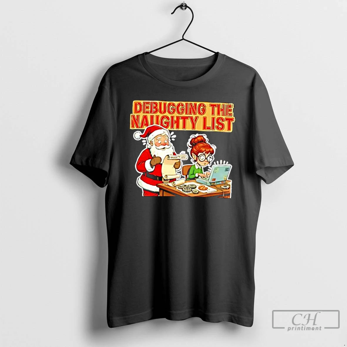 Classic Debugging The Naughty List Christmas T-Shirts, Hoodie, Sweatshirt | RetroVerseTees.com