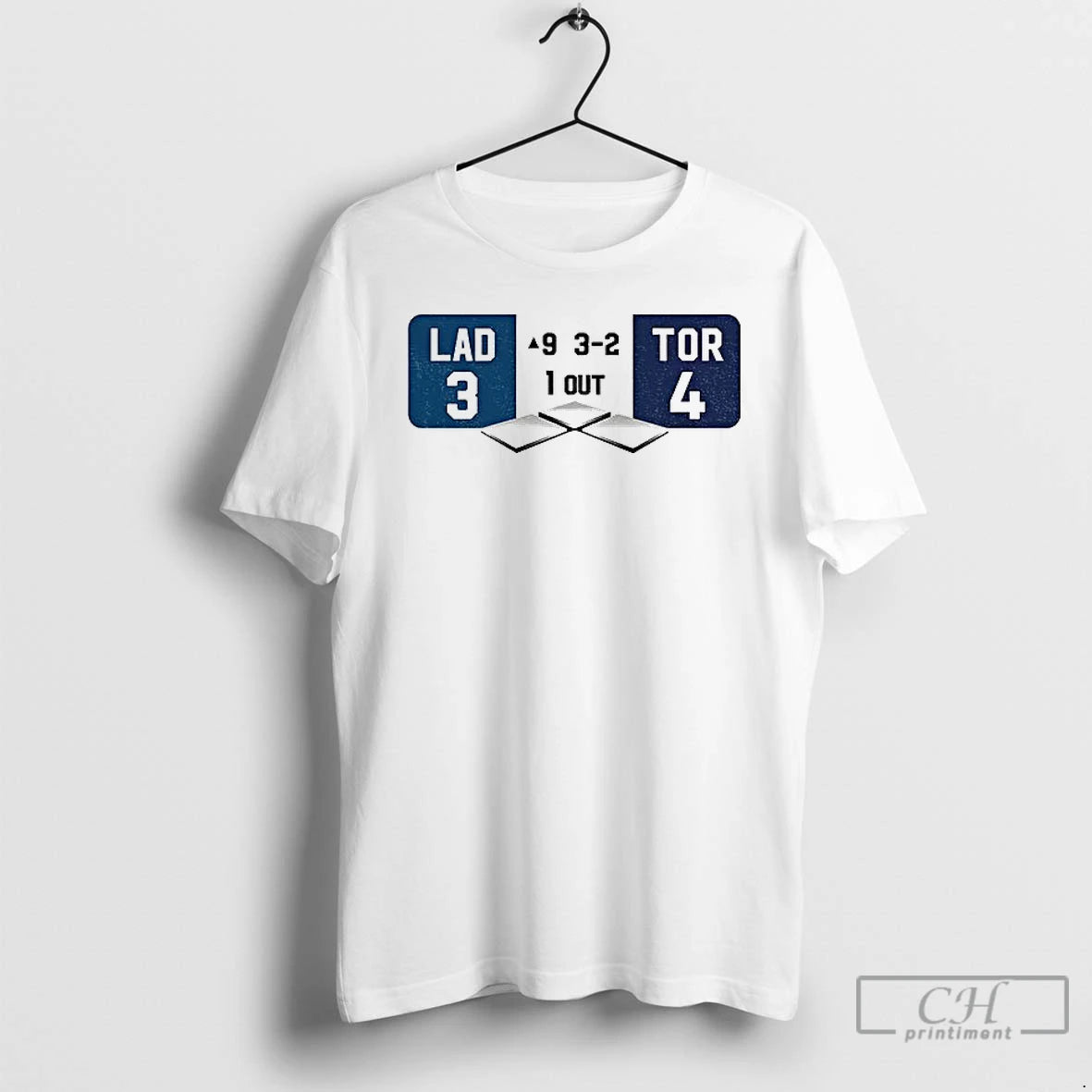 Classic Dodgers Blue Jays World Series Win Top Of The Ninth Score Lad 3 T-Shirts, Hoodie, Sweatshirt | RetroVerseTees.com