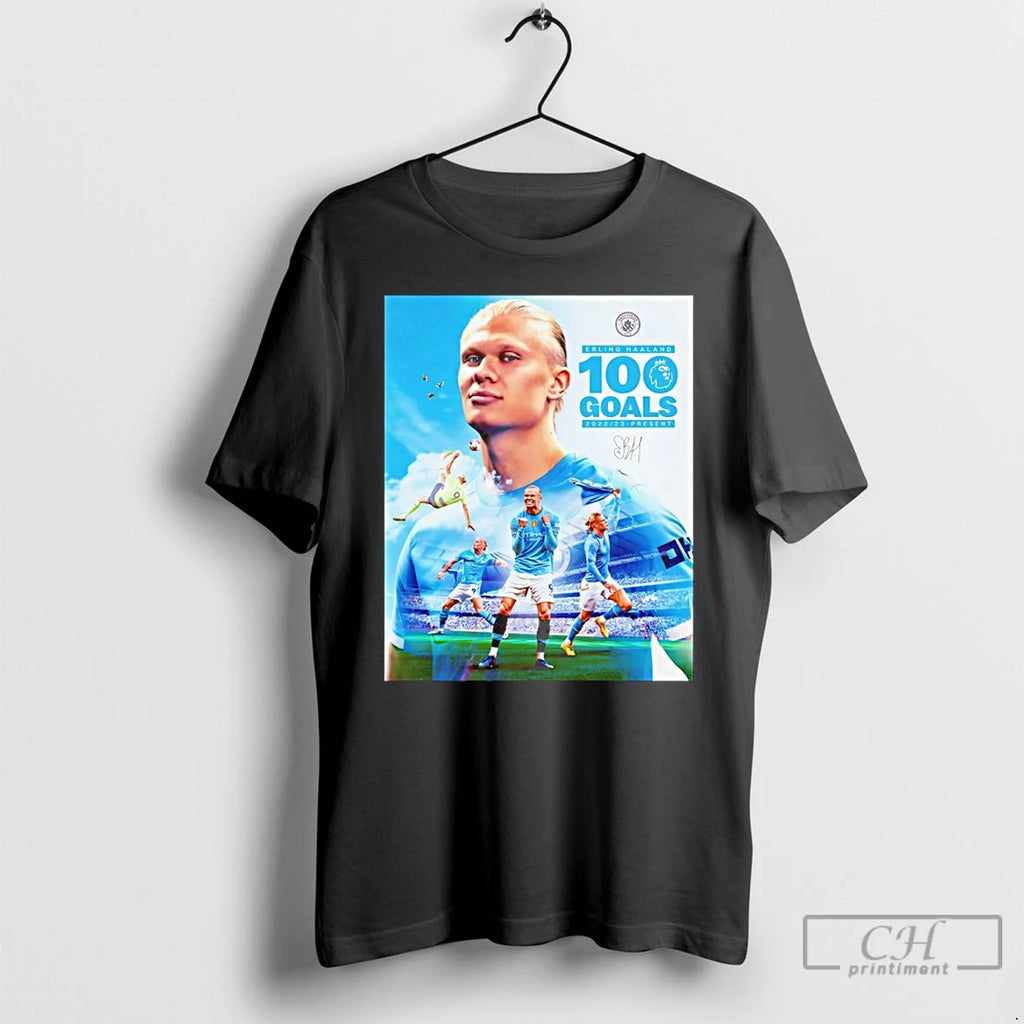 Classic Erling Haaland 100 Goals Premier League 2022 2023 Present Signature