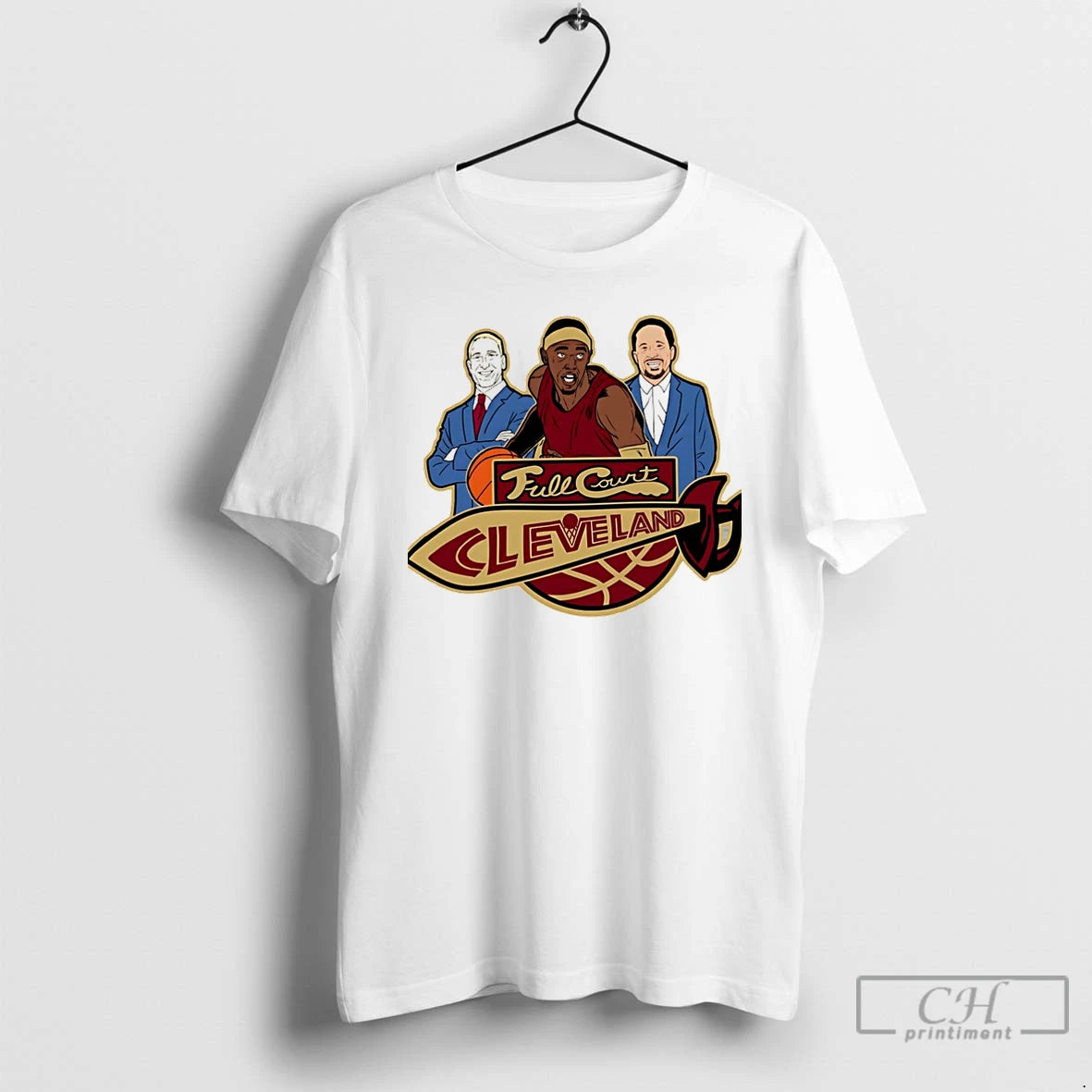 Classic Full Court Cleveland Caricature Christmas T-Shirts, Hoodie, Sweatshirt | RetroVerseTees.com