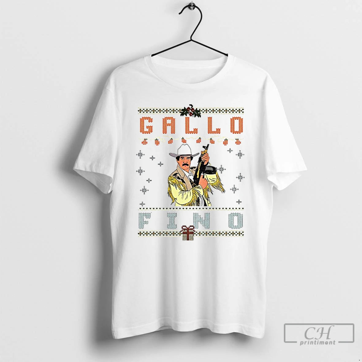 Classic Gallo Fino Mexican Cowboy Mexican Corrido Merry Christmas T-Shirts, Hoodie, Sweatshirt | RetroVerseTees.com