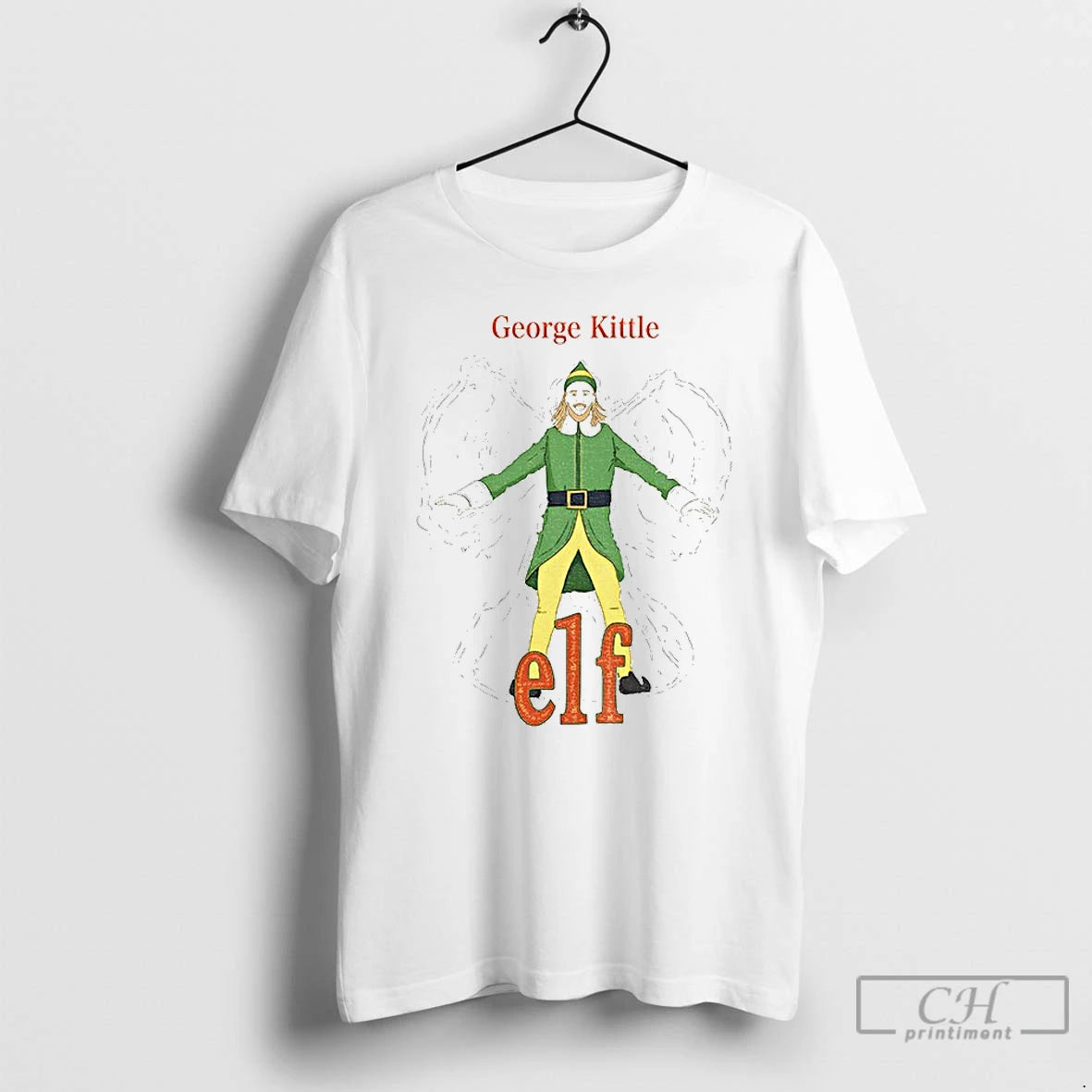 Classic George Kittle Buddy The Elf Merry Christmas T-Shirts, Hoodie, Sweatshirt | RetroVerseTees.com
