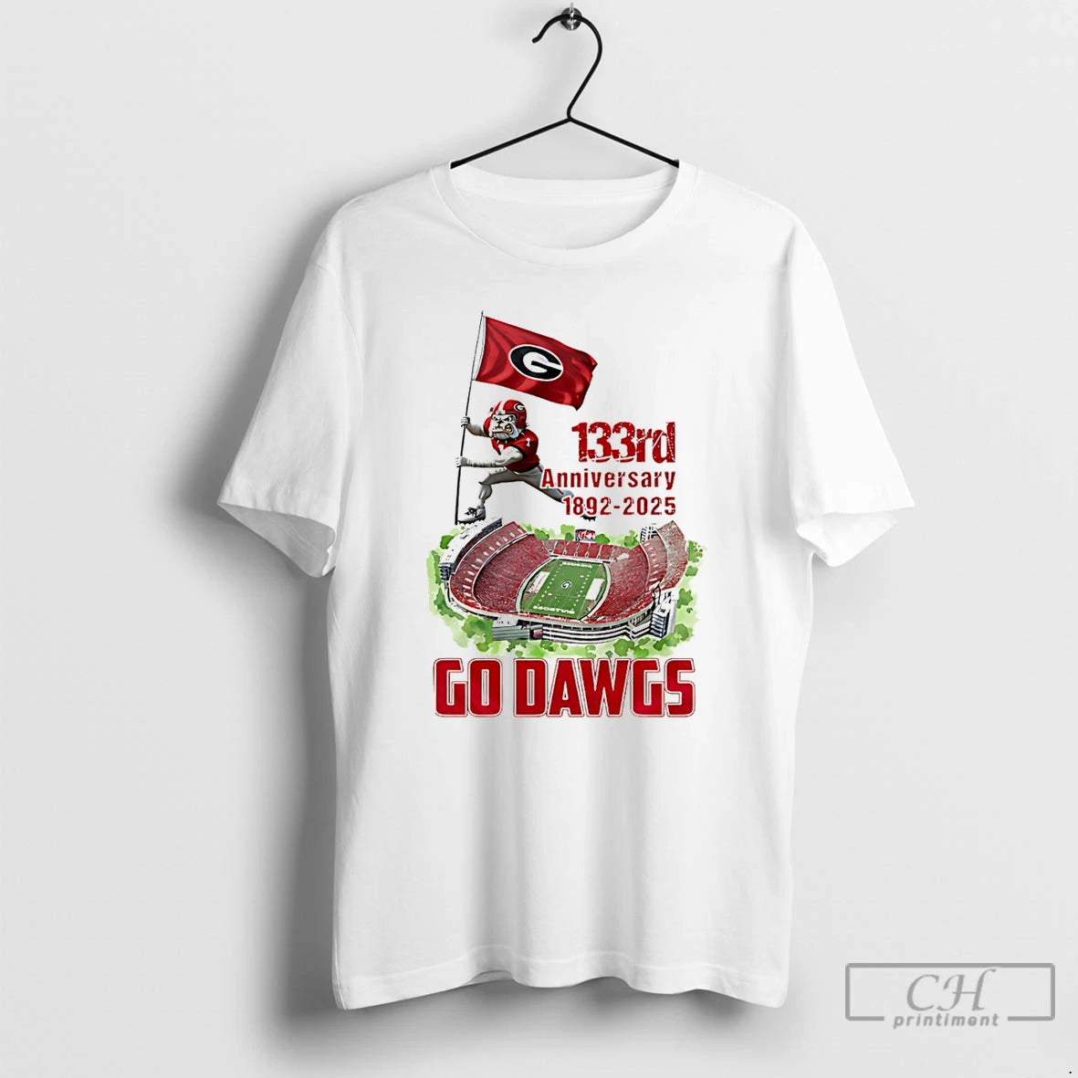 Classic Georgia Bulldogs 133rd Anniversary 1892 2025 Go Dawgs Mascot T-Shirts, Hoodie, Sweatshirt | RetroVerseTees.com