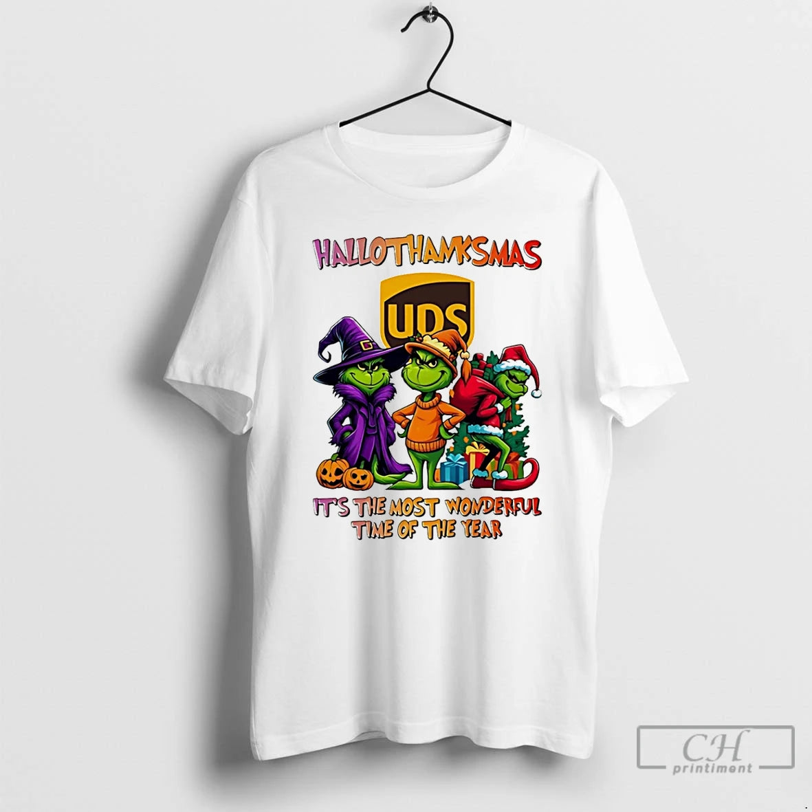 Classic Grinch X Ups Its The Most Wonderful Time Of The Year 2025 Happy Hallothanksmas
