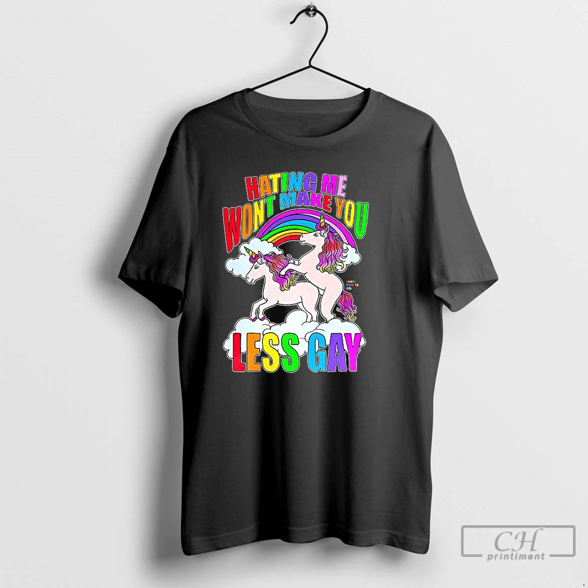 Classic Hating Me Wont Make You Less Gay Unicorn Rainbow T-Shirts, Hoodie, Sweatshirt | RetroVerseTees.com