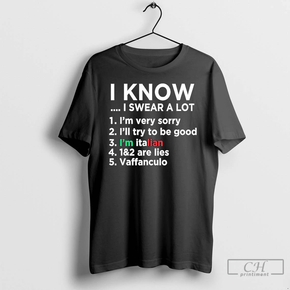 Classic I Know I Swear A Lot 1 Im Very Sorry 2 Ill Try To T-Shirts, Hoodie, Sweatshirt | RetroVerseTees.com