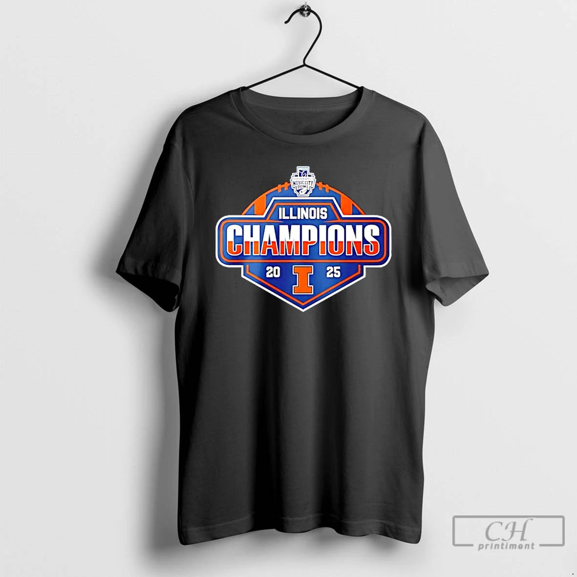 Classic Illinois Fighting Illini Music City Bowl Champions 2025 T-Shirts, Hoodie, Sweatshirt | RetroVerseTees.com