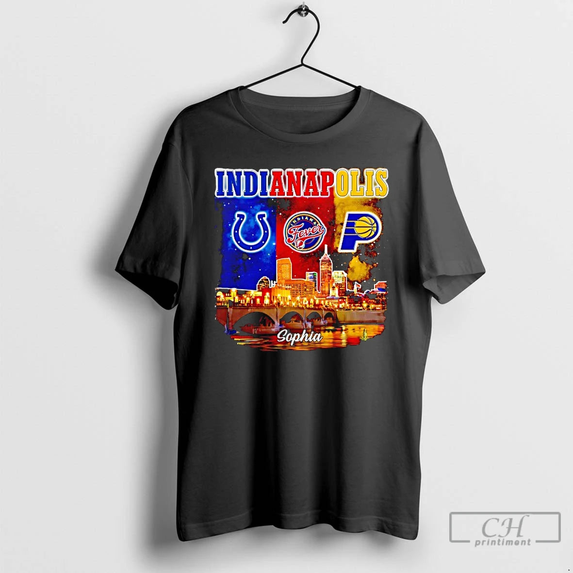 Classic Indianapolis City Skyline Indianapolis Colts Indiana Fever And Indiana Pacers Logos T Shirts Sweater Hoodie,...
