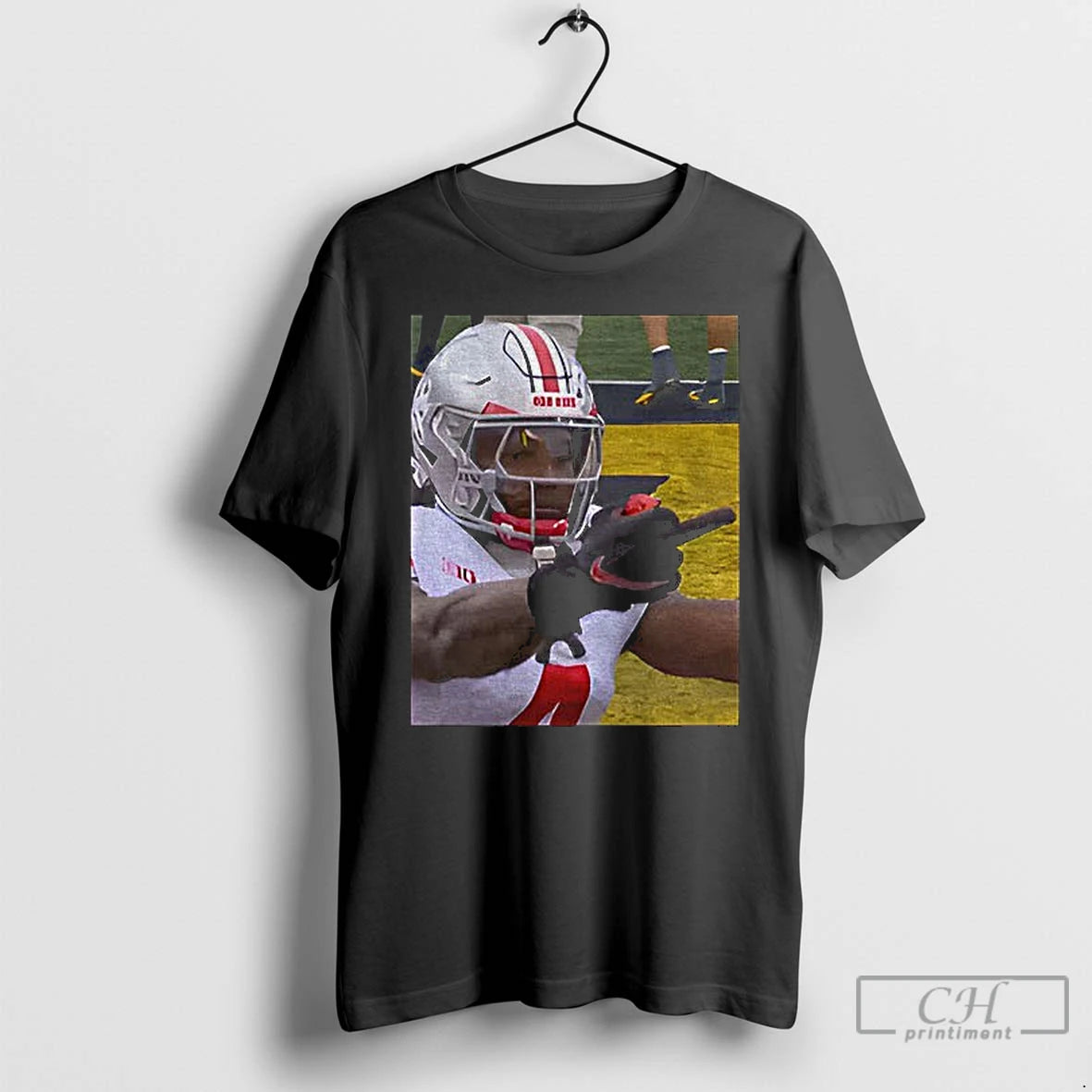 Classic Jeremiah Smith Flips Off Michigan Fan Football Ohio State Rivalry Moment T Shirts Sweater Hoodie, Sweatshirt