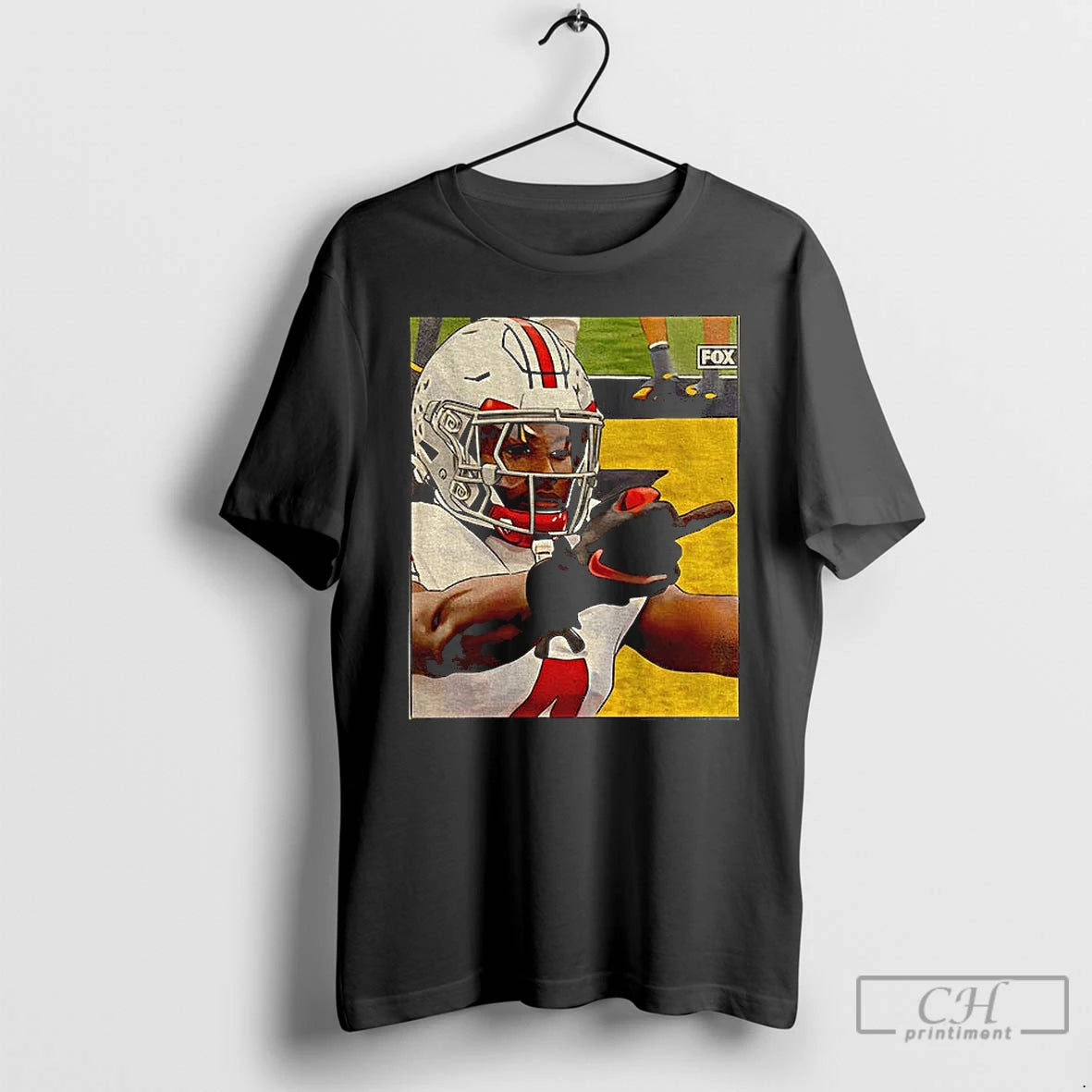 Classic Jeremiah Smith Middle Finger Michigan Fan Photo T-Shirts, Hoodie, Sweatshirt | RetroVerseTees.com