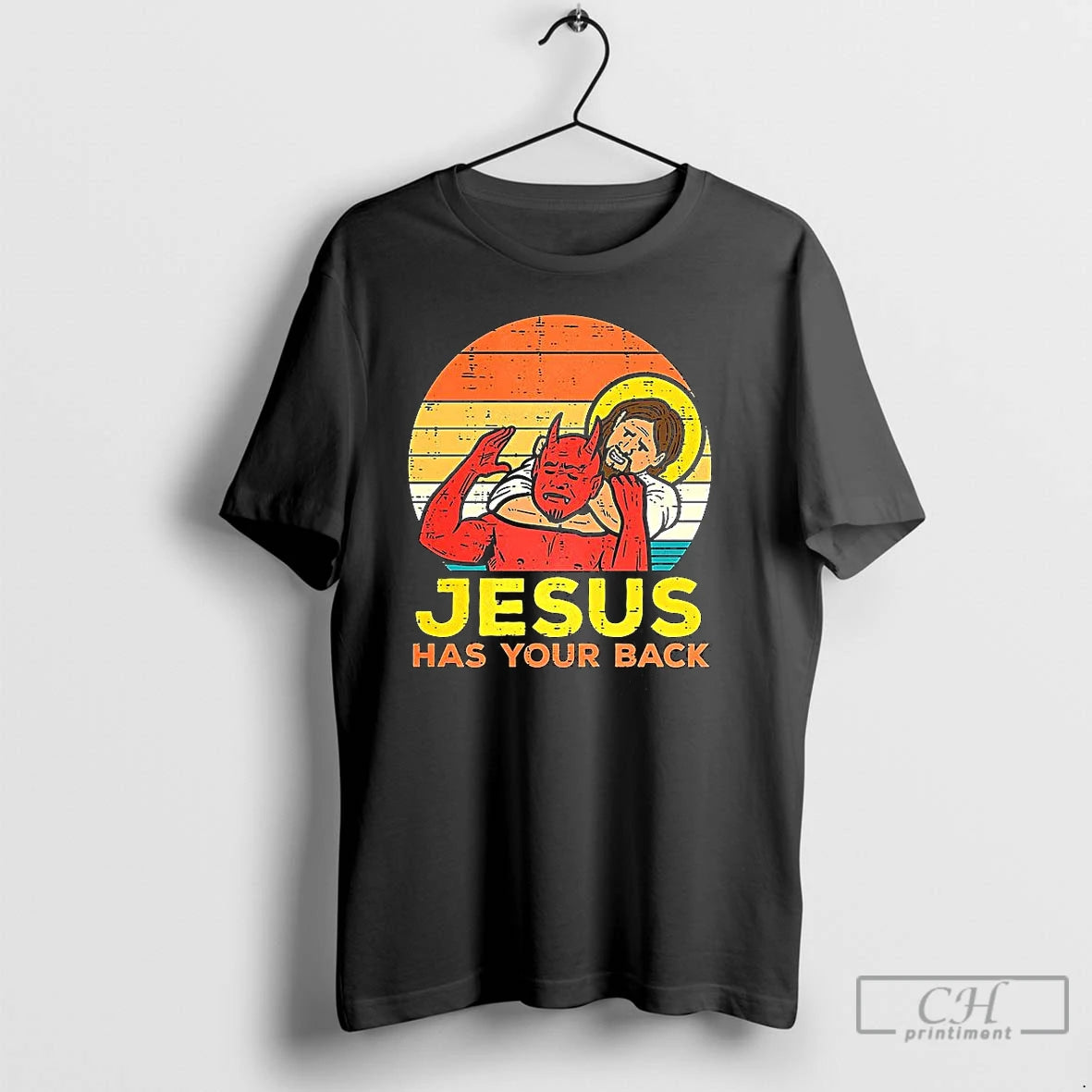 Classic Jesus Has Your Back Jiu Jitsu Christian Vintage T-Shirts, Hoodie, Sweatshirt | RetroVerseTees.com