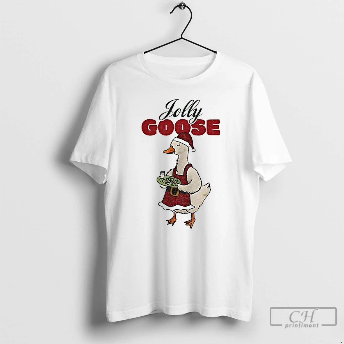 Classic Jolly Goose Santa Hat Merry Christmas T-Shirts, Hoodie, Sweatshirt | RetroVerseTees.com