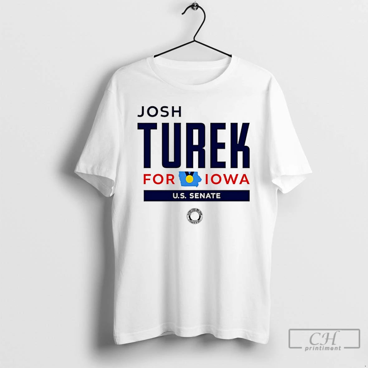Classic Josh Turek For Iowa Square Logo T-Shirts, Hoodie, Sweatshirt | RetroVerseTees.com