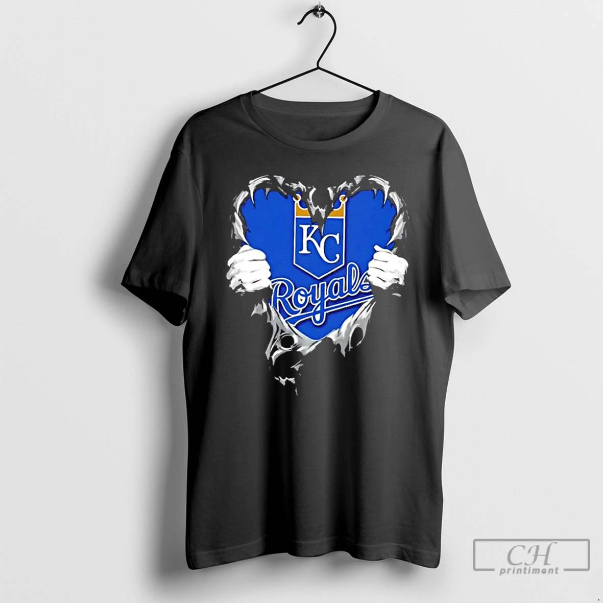 Classic Kansas City Royals Rip The Chest Forever In My Heart T-Shirts, Hoodie, Sweatshirt | RetroVerseTees.com