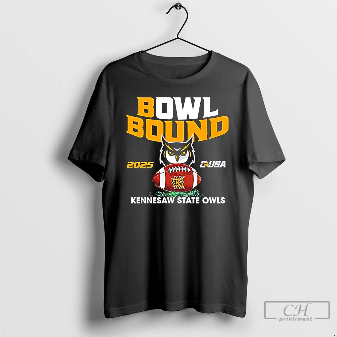 Classic Kennesaw State Owls 2025 Bowl Bound C Usa T-Shirts, Hoodie, Sweatshirt | RetroVerseTees.com