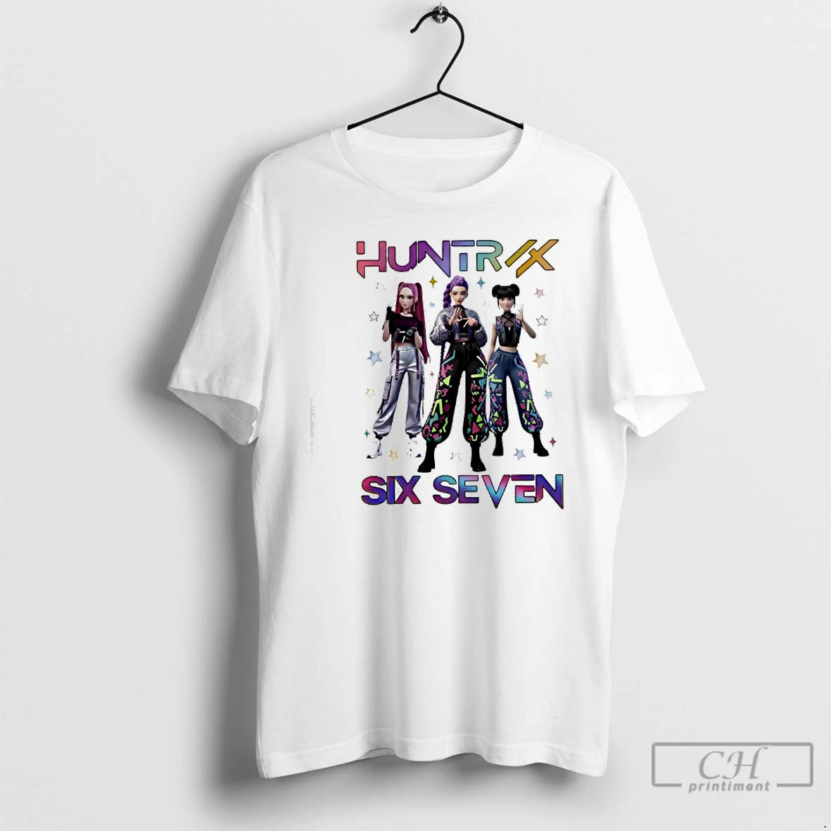 Classic Kpop Demon Hunters Six Seven Huntrix 67 Meme T-Shirts, Hoodie, Sweatshirt | RetroVerseTees.com