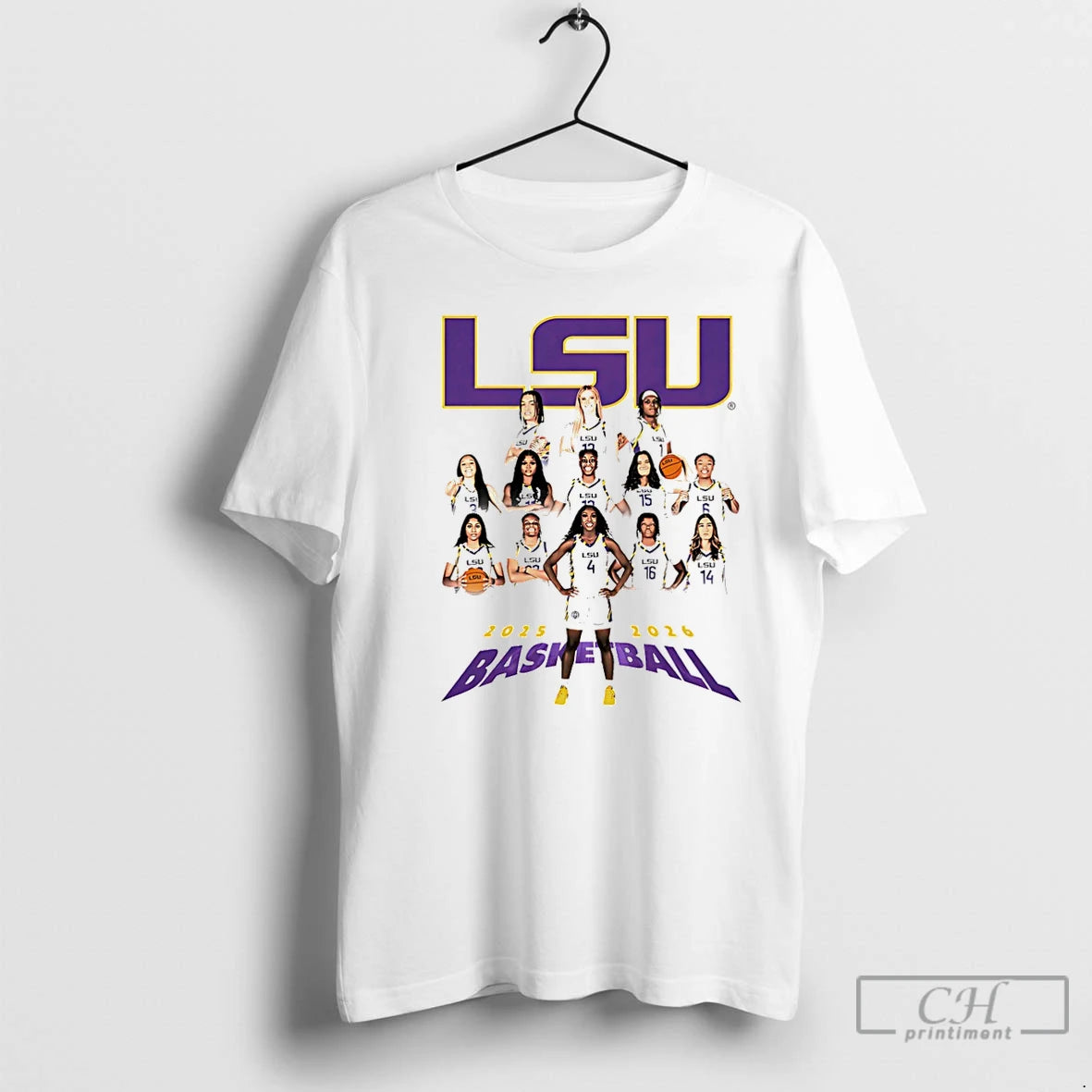 Classic Lsu Womens Basketball 2025 2026 Team Collage Christmas T-Shirts, Hoodie, Sweatshirt | RetroVerseTees.com